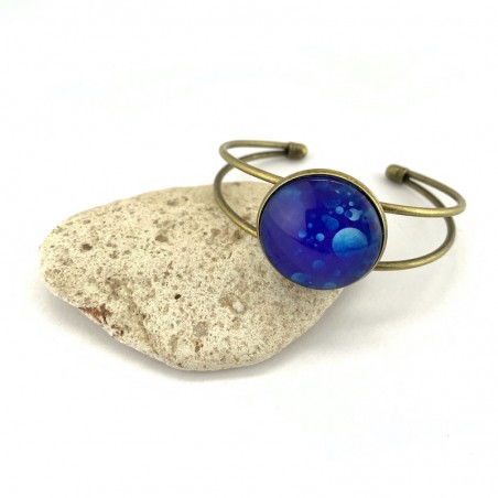 Bracelet Bulles Bleues — bijou artisanal fait main | De Liane En Liane
