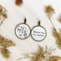 Boucles d'oreilles Le Petit Prince — bijou artisanal fait main | De Liane En Liane