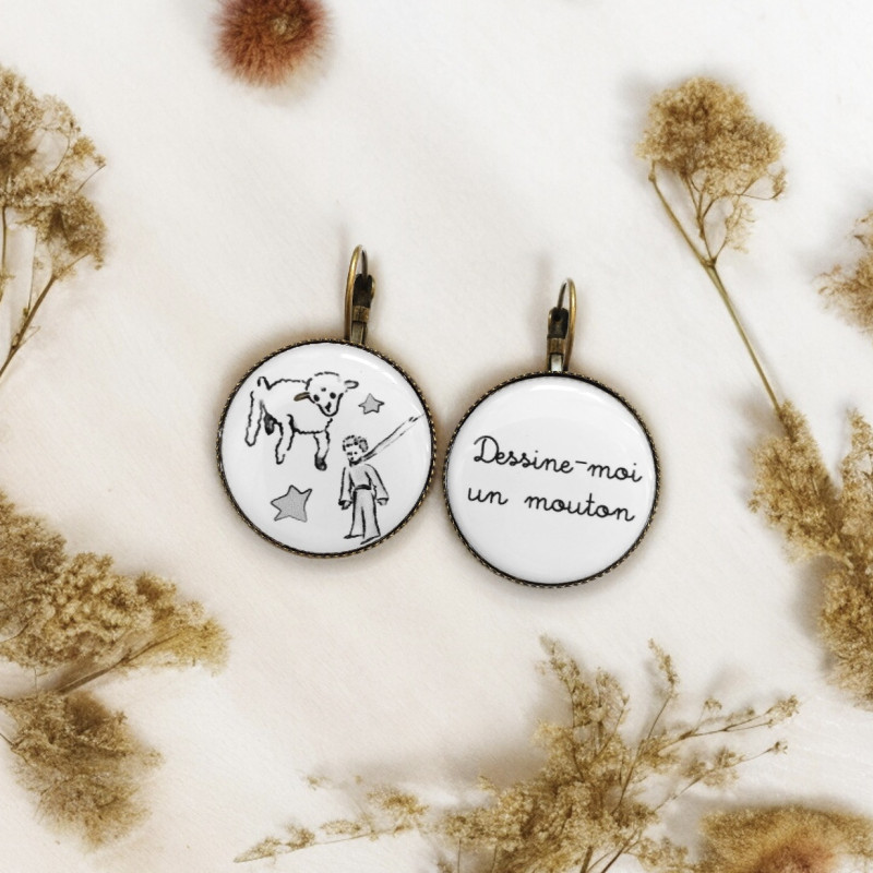Boucles d'oreilles Le Petit Prince — bijou artisanal fait main | De Liane En Liane