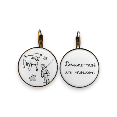 Boucles d'oreilles Le Petit Prince — bijou artisanal fait main | De Liane En Liane