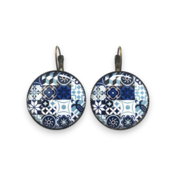 Boucles d'oreilles Reflets Portugais — bijou artisanal fait main | De Liane En Liane