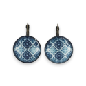 Boucles d'oreilles Mosaïque d'Algarve — bijou artisanal fait main | De Liane En Liane