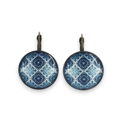Boucles d'oreilles Mosaïque d'Algarve — bijou artisanal fait main | De Liane En Liane