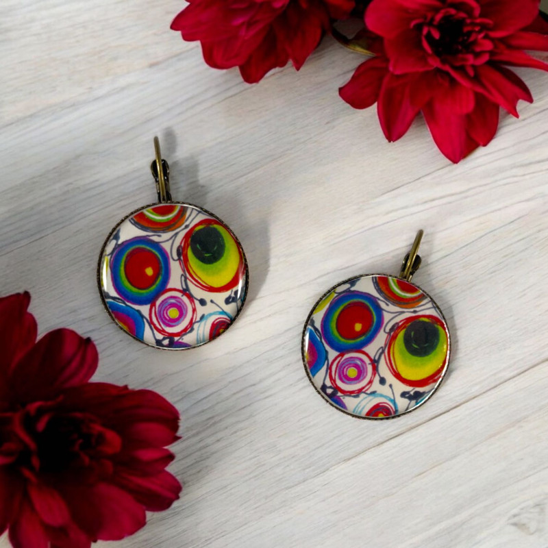 Boucles d'oreilles Effervescence — bijou artisanal fait main | De Liane En Liane