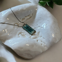 Collier Reflet d'Émeraude — bijou artisanal fait main | De Liane En Liane