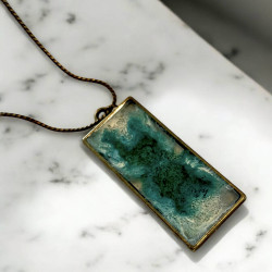 Collier Reflet d'Émeraude — bijou artisanal fait main | De Liane En Liane