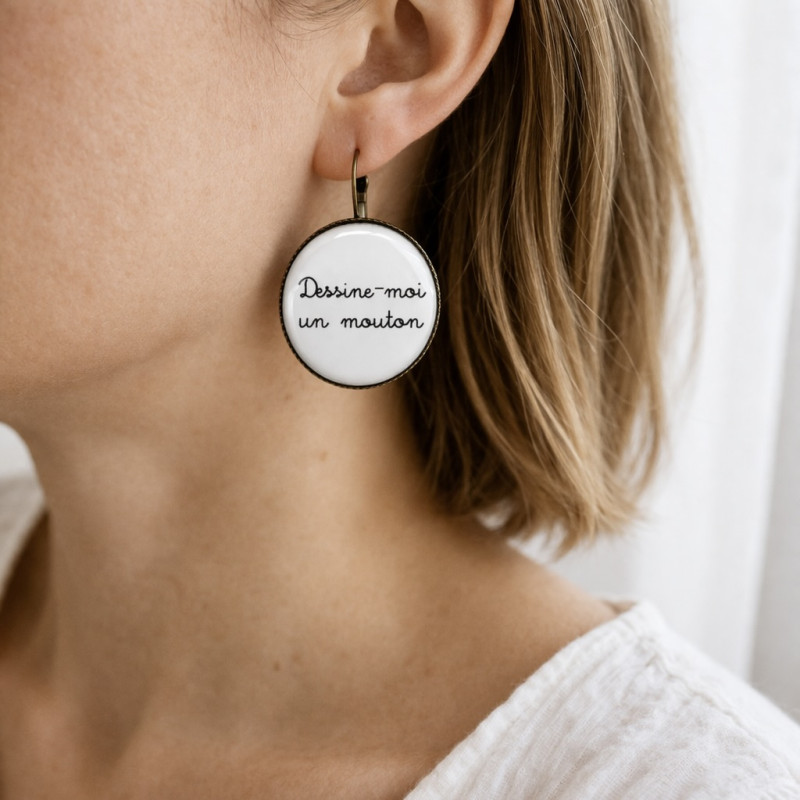 Boucles d'oreilles Le Petit Prince — bijou artisanal fait main | De Liane En Liane