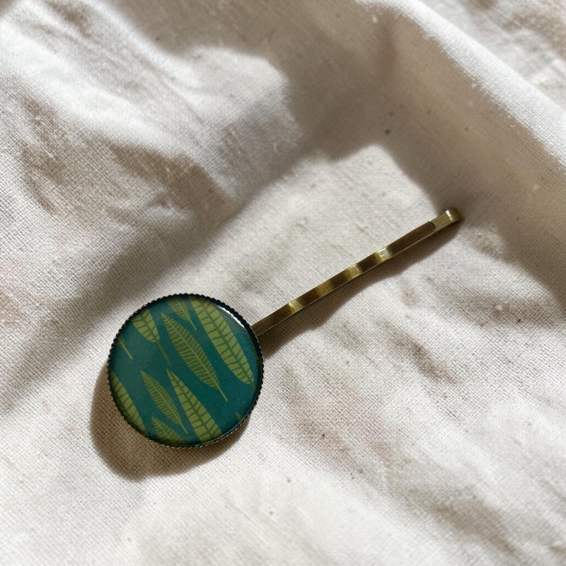 Barrette Roseaux — illustration — fait main | De Liane en Liane
