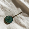 Barrette Feuillée — illustration — fait main | De Liane en Liane